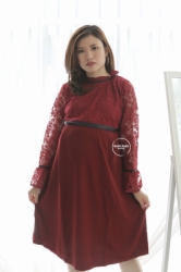MAMA HAMIL Kate Middleton Dress Baju Wanita Hamil Menyusui Pesta Brukat Glamour Pesta Murah   DRO 937 8  large